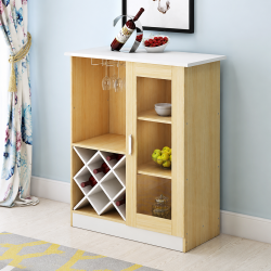 Mẫu tủ rượu gỗ cánh kính thấp đẹp TR22