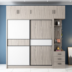 Tủ quần áo gỗ công nghiệp cánh lùa trồng tầng hiện đại giá tốt TQA39