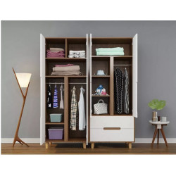 Tủ quần áo gỗ công nghiệp 2 cánh TQA45