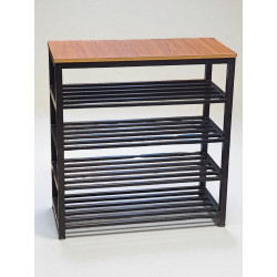 Giá kệ để giày dép 5 tầng khung sắt mặt gỗ GDG01S