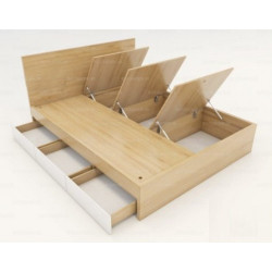 Giường ngủ căn hộ chung cư có 6 ngăn kéo rộng 1,8 mét bằng gỗ công nghiệp mDF GCN32