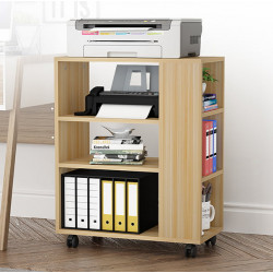 Kệ để đồ văn phòng gỗ công nghiệp có bánh xe di động KGX02