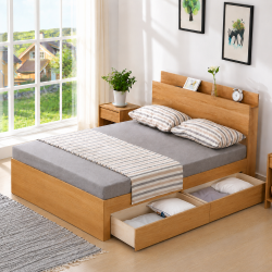 Giường ngủ gỗ công nghiệp có ngăn kéo GCN23 – Thiết kế đẹp, giá rẻ
