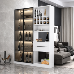 Tủ rượu vách ngăn gỗ trang trí phòng khách đẹp TR30