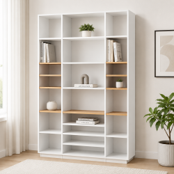 Giá sách đứng nhiều ngăn để sách đơn giản đẹp KSG86