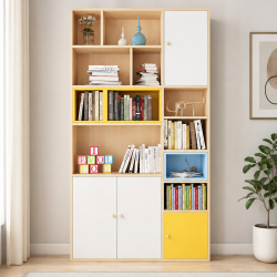 Kệ sách gỗ đứng hiện đại đẹp KSG90