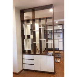 Tủ kệ gỗ đứng trang trí vách ngăn tường KSG102