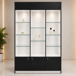 Tủ gỗ đợt kính 1m2 trưng bày mỹ phẩm đẹp cao cấp TK04