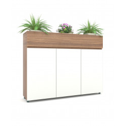 Tủ tài liệu gỗ có khoang để cây trang trí NT190 TG02-3C