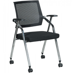 Ghế họp tựa lưới gấp gọn chân có bánh xe The One GL402X