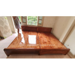 Giường ngủ gỗ xoan tự nhiên hiện đại GGN15