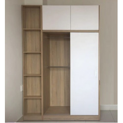 Tủ quần áo gỗ 2 tầng cánh lùa hiện đại TQA67