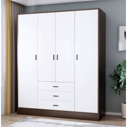 Tủ quần áo gỗ 4 cánh mở đẹp nhiều ngăn TQA71