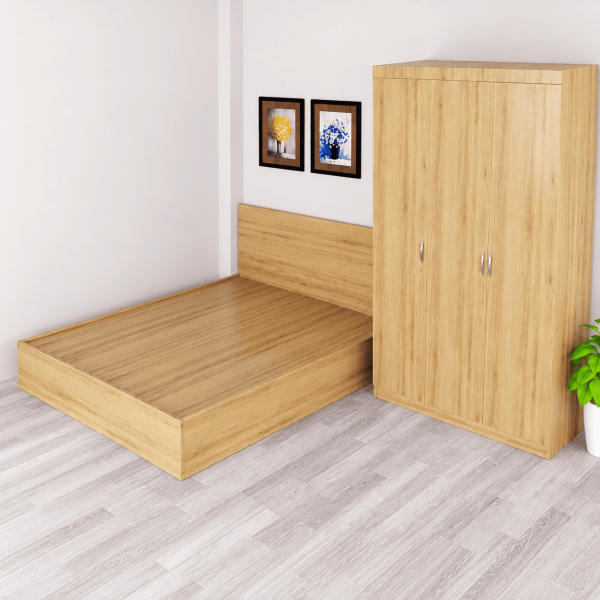 Combo giường tủ gỗ công nghiệp MDF phòng ngủ CBGT01
