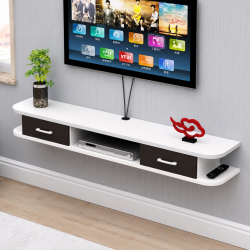 Kệ Tivi Treo Tường Gỗ MDF Có Ngăn Kéo Thiết Kế Tối Giản KST22