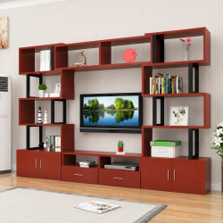 Kệ gỗ công nghiệp 2m8 để tivi và đồ trang trí phòng khách KST23