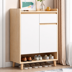 Tủ chân gỗ để giày dép 2 cánh mở rộng 80cm KĐG68