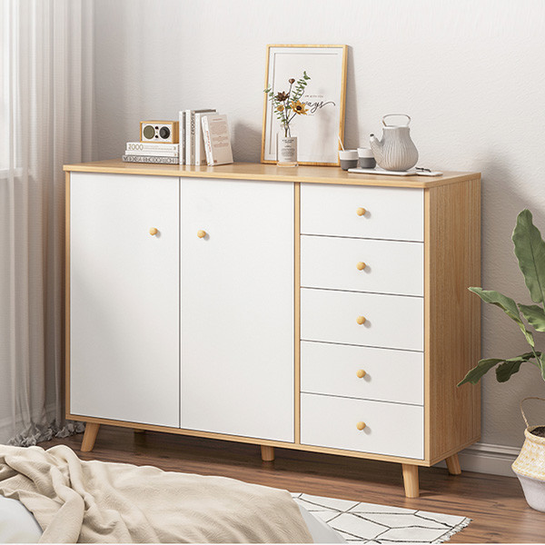 Tủ gỗ thấp để đồ dùng gia đình nhiều ngăn kéo TNK07