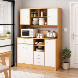 Tủ kệ gỗ cao cấp để đồ nhà bếp và lò vi sóng KVS63