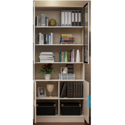 Tủ hồ sơ tài liệu gỗ cánh kính mở KSG112