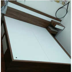 Giường gỗ 2 ngăn kéo 1m6 kết hợp bàn trang điểm GCN54