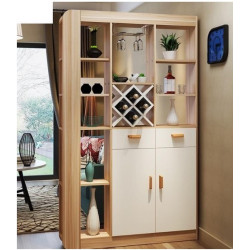 Kệ rượu gỗ vách ngăn đứng trang trí phòng khách TR38