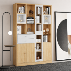 Tủ kệ sách gỗ công nghiệp 1m4 cao cấp hiện đại KSG115