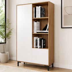 Tủ kệ sách gỗ công nghiệp rộng 80cm KSG125