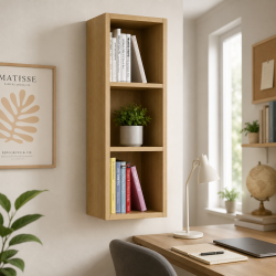 Giá sách treo tường đẹp nhỏ gọn 30x90cm KTT29