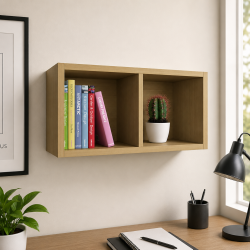 Kệ sách gỗ công nghiệp 60x30cm treo tường đơn giản đẹp KTT33