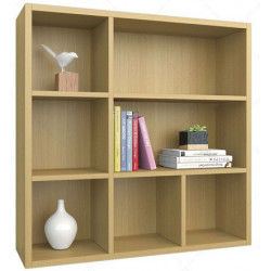 Giá sách trang trí gỗ công nghiệp 90x90(cm) treo tường KTT50