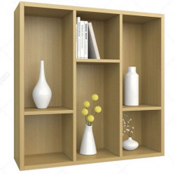 Kệ sách trang trí treo tường gỗ công nghiệp 90x90cm KTT52