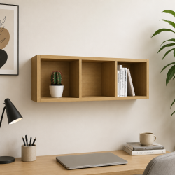 Kệ sách gỗ treo tường 90x30cm nhỏ gọn KTT55