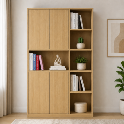 Tủ kệ sách gỗ công nghiệp 90x150cm KSG158