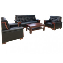 Bộ ghế sofa văn phòng bọc da công nghiệp SF05