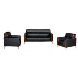 Bộ ghế sofa văn phòng bọc da thật SF701DA