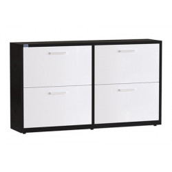 Tủ giày dép 2 khoang và mỗi khoang có 2 ngăn kéo xoay TG06-2
