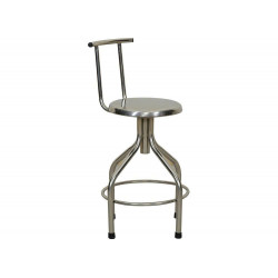 Ghế đôn quay inox y tế có tựa lưng điều chỉnh độ cao The One GDQ02