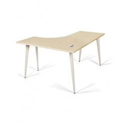 Bàn làm việc chân sắt mặt gỗ lượn phải NT190 1902BLP14/1902BLP16