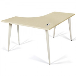 Bàn làm việc giản đơn chân sắt mặt gỗ 1902BLT16 