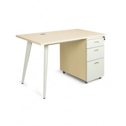 Bàn chân sắt mặt gỗ liền hộc 3 ngăn kéo NT190 1902B14H5/1902B16H5