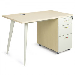 Bàn làm việc văn phòng hộc liền 3 ngăn kéo 1902B14H5 