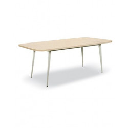 Bàn họp văn phòng chân sắt mặt gỗ 1m8 NT190 1902BH18