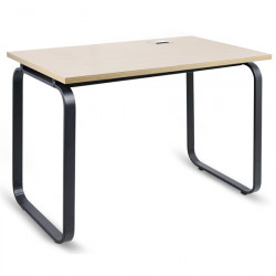 Bàn làm việc giản đơn chân sắt mặt gỗ 1903B14