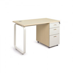 Bàn làm việc văn phòng hộc liền 3 ngăn kéo 1903B14H5 