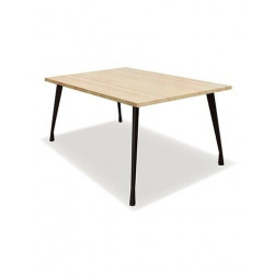 Bàn làm việc chân sắt mặt gỗ 140x120cm NT190 1904B14-2