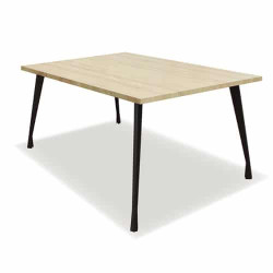 Bàn làm việc giản đơn chân sắt mặt gỗ 1904B14-2