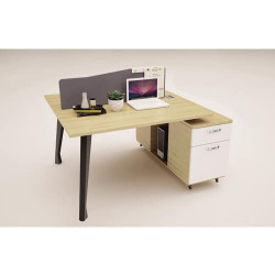Bàn làm việc văn phòng hộc liền bàn 1904B12-2H 