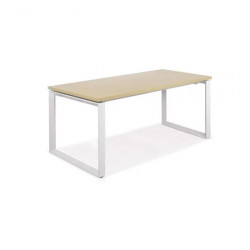 Bàn họp văn phòng khung sắt mặt gỗ 1906BH18