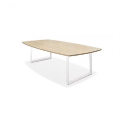 Bàn họp văn phòng khung sắt mặt gỗ 1906BH24